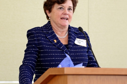 Barbara Kay presenting Winkler Award