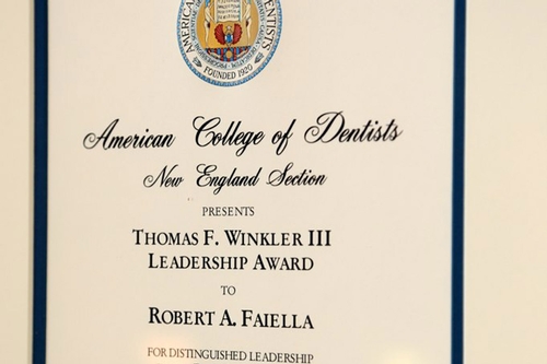 Winkler Award for Dr. Robert Faiella