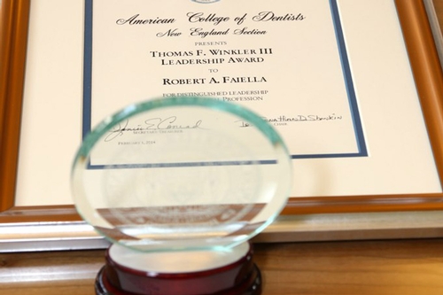 Winkler Award for Dr. Robert Faiella
